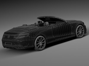 Mercedes-Benz S63 AMG Cabriolet 2017 Model 3D