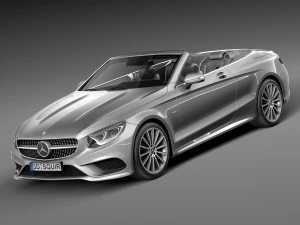 Mercedes-Benz S-klasse Cabriolet 2017 3D Model