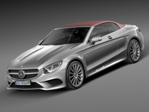 Mercedes-Benz S-class Cabriolet 2017 3D Модель