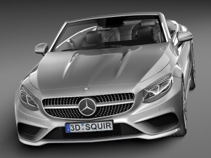 Mercedes-Benz S-class Cabriolet 2017 3D Модель