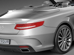 Mercedes-Benz S-class Cabriolet 2017 3D Model