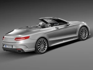 Mercedes-Benz S-class Cabriolet 2017 3D Model
