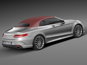 Mercedes-Benz S-class Cabriolet 2017 3D Модель
