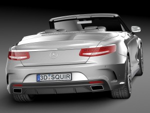 Mercedes-Benz S-class Cabriolet 2017 3D Модель