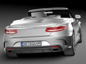 Mercedes-Benz S-class Cabriolet 2017 3D Model