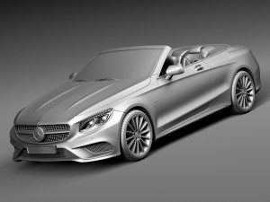 Mercedes-Benz S-class Cabriolet 2017 3D Модель