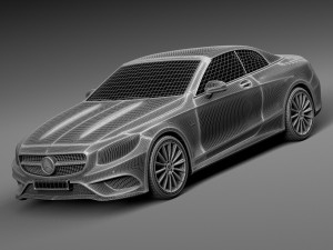 Mercedes-Benz S-class Cabriolet 2017 3D Модель