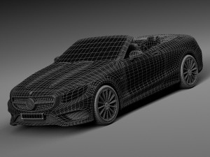 Mercedes-Benz S-class Cabriolet 2017 3D Модель