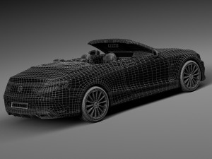 Mercedes-Benz S-class Cabriolet 2017 3D Модель