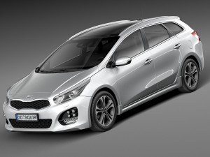 Kia Ceed SW GT-line 2016 3D मॉडल