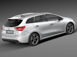 Kia Ceed SW GT-line 2016 3D-Modell