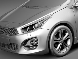 Kia Ceed SW GT-line 2016 3D-Modell