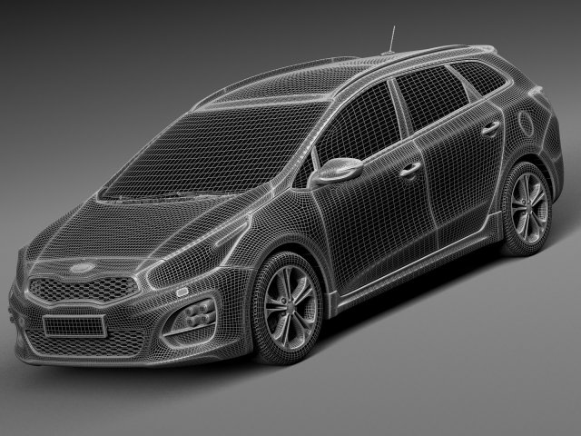 kia proceed gt 2022 3D Model in Compact Cars 3DExport