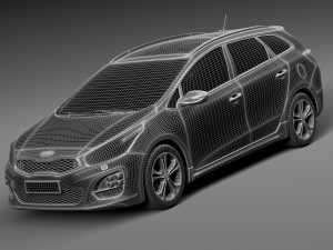 Kia Ceed SW GT-line 2016 3D-Modell