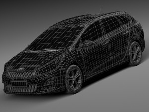 Kia Ceed SW GT-line 2016 3D-Modell