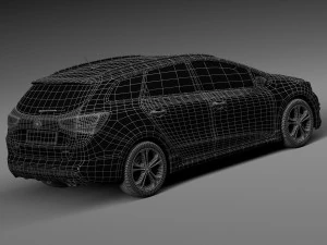 Kia Ceed SW GT-line 2016 3D Model