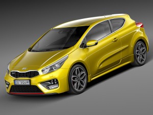 Kia Pro Ceed GT 2016 3Dモデル