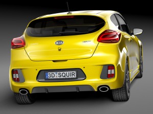 Kia Pro Ceed GT 2016 Modello 3D