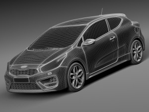 Kia Pro Ceed GT 2016 Modello 3D