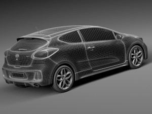 Kia Pro Ceed GT 2016 Modello 3D