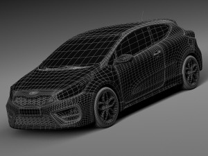 Kia Pro Ceed GT 2016 Modello 3D