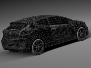 Kia Pro Ceed GT 2016 Modello 3D