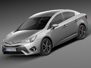 Toyota Avensis 2016 3D Model
