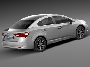 Toyota Avensis 2016 3D Model