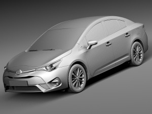 Toyota Avensis 2016 3D Model