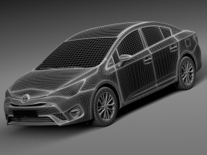 Toyota Avensis 2016 3D Model