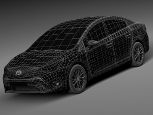 Toyota Avensis 2016 3D Model