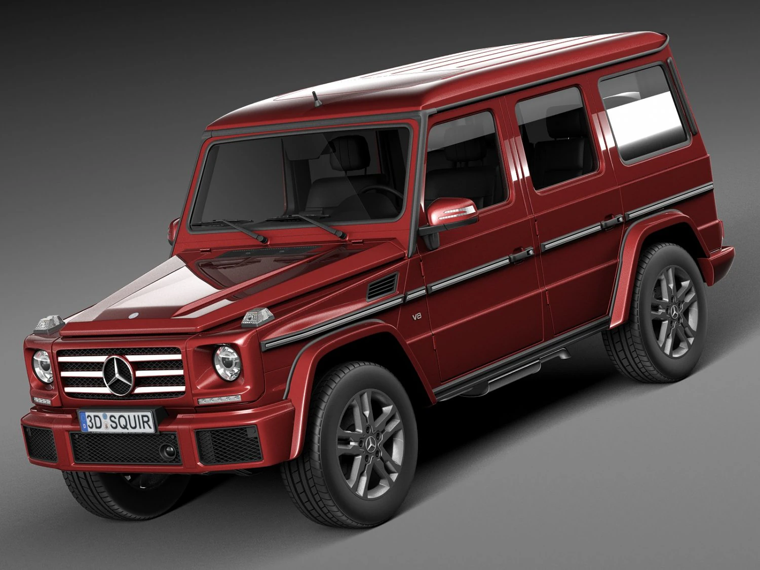 Mercedes-Benz G-class 2016 3D Model .c4d .max .obj .3ds .fbx .stl .blend 
