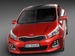 Kia Pro Ceed GT-line 2016 3D Model