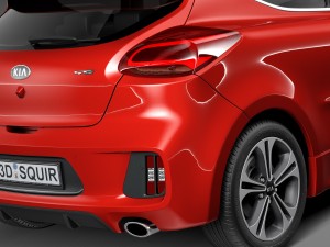 Kia Pro Ceed GT-line 2016 3D Model