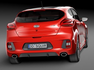 Kia Pro Ceed GT-line 2016 3D Model
