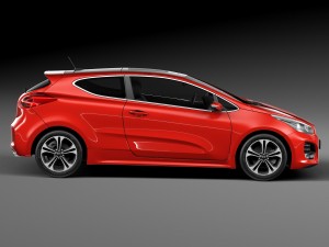 Kia Pro Ceed GT-line 2016 3D Model