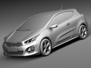 Kia Pro Ceed GT-line 2016 3D Model