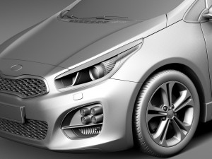 Kia Pro Ceed GT-line 2016 3D Model
