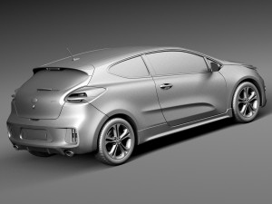Kia Pro Ceed GT-line 2016 3D Model