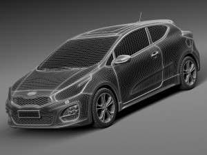 Kia Pro Ceed GT-line 2016 3D Model