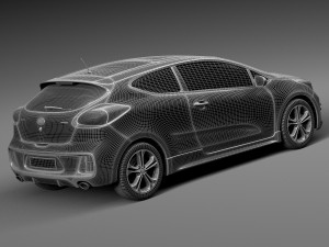 Kia Pro Ceed GT-line 2016 3D Model