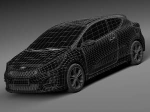 Kia Pro Ceed GT-line 2016 3D Model