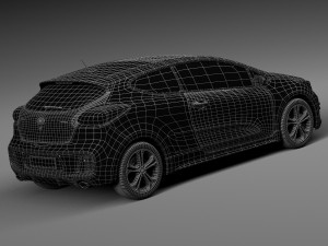 Kia Pro Ceed GT-line 2016 3D Model
