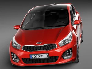Kia Ceed GT-line 5-door 2016 3D Model