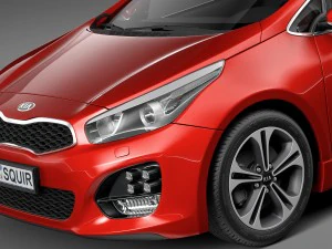 Kia Ceed GT-line 5-door 2016 3D Model