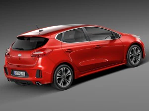 Kia Ceed GT-line 5-door 2016 3D Model