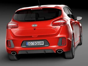 Kia Ceed GT-line 5-door 2016 3D Model