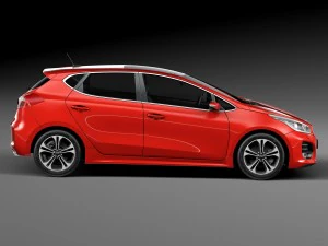 Kia Ceed GT-line 5-door 2016 3D Model