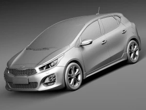 Kia Ceed GT-line 5-door 2016 3D Model
