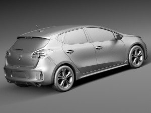 Kia Ceed GT-line 5-door 2016 Modello 3D